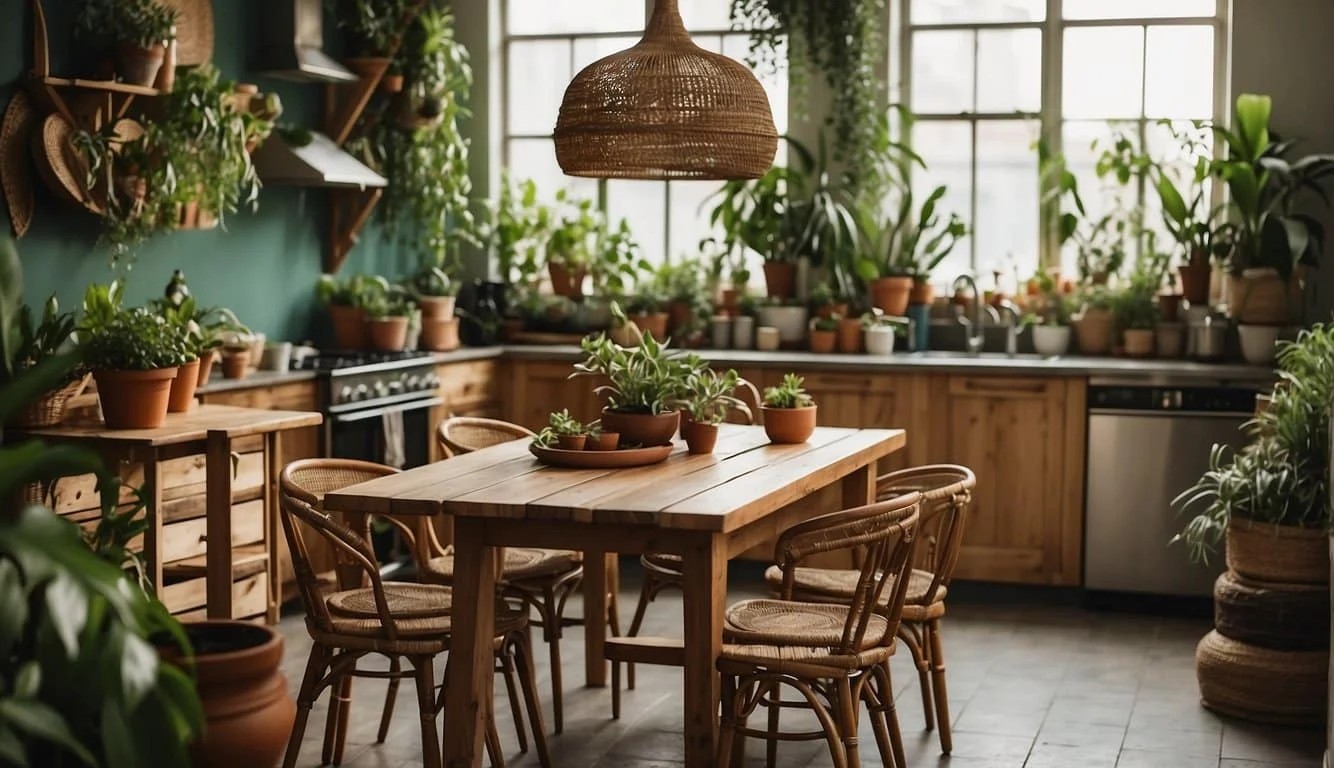 Bohemian Style Kitchen Islands