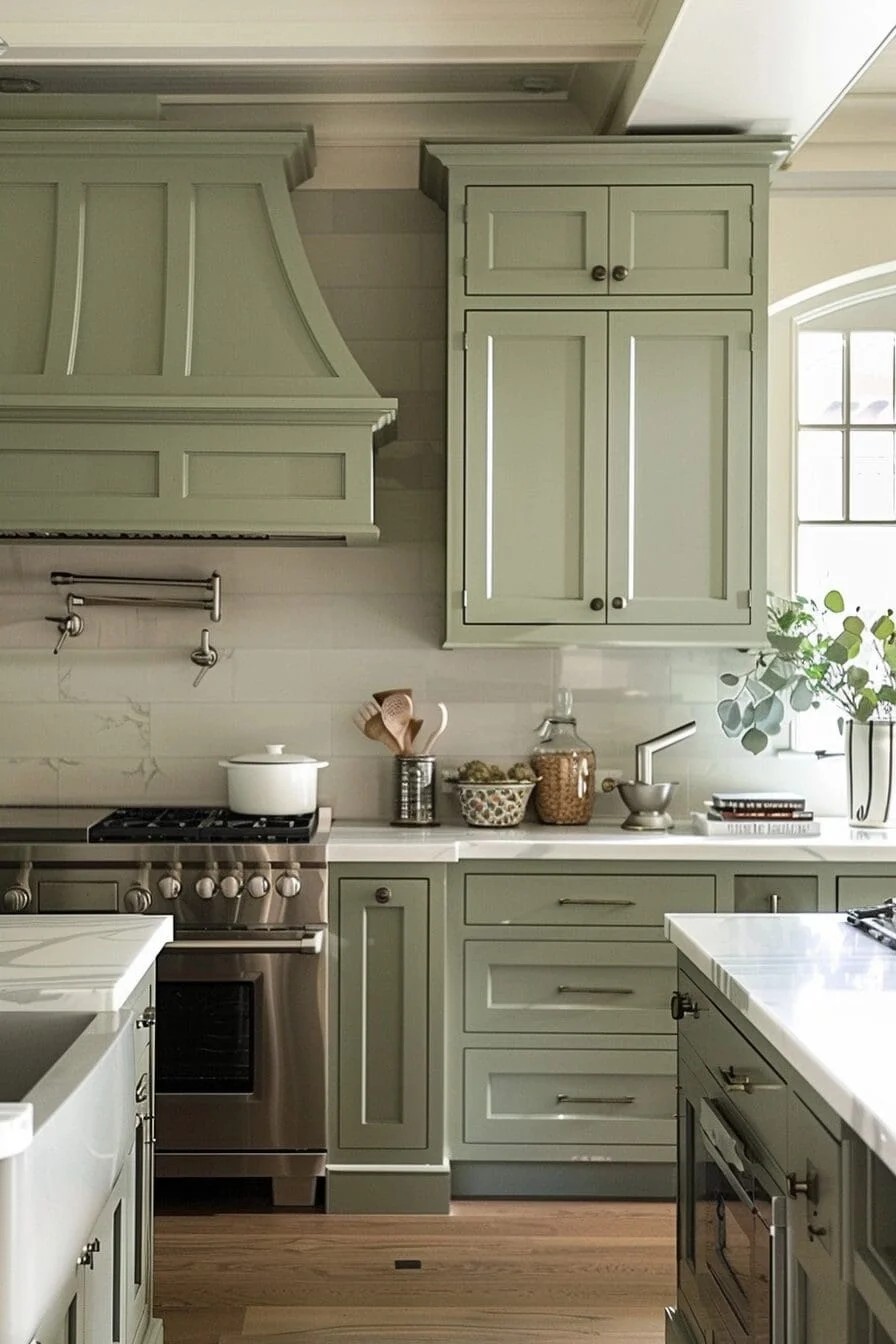 Sage Green Cabinets