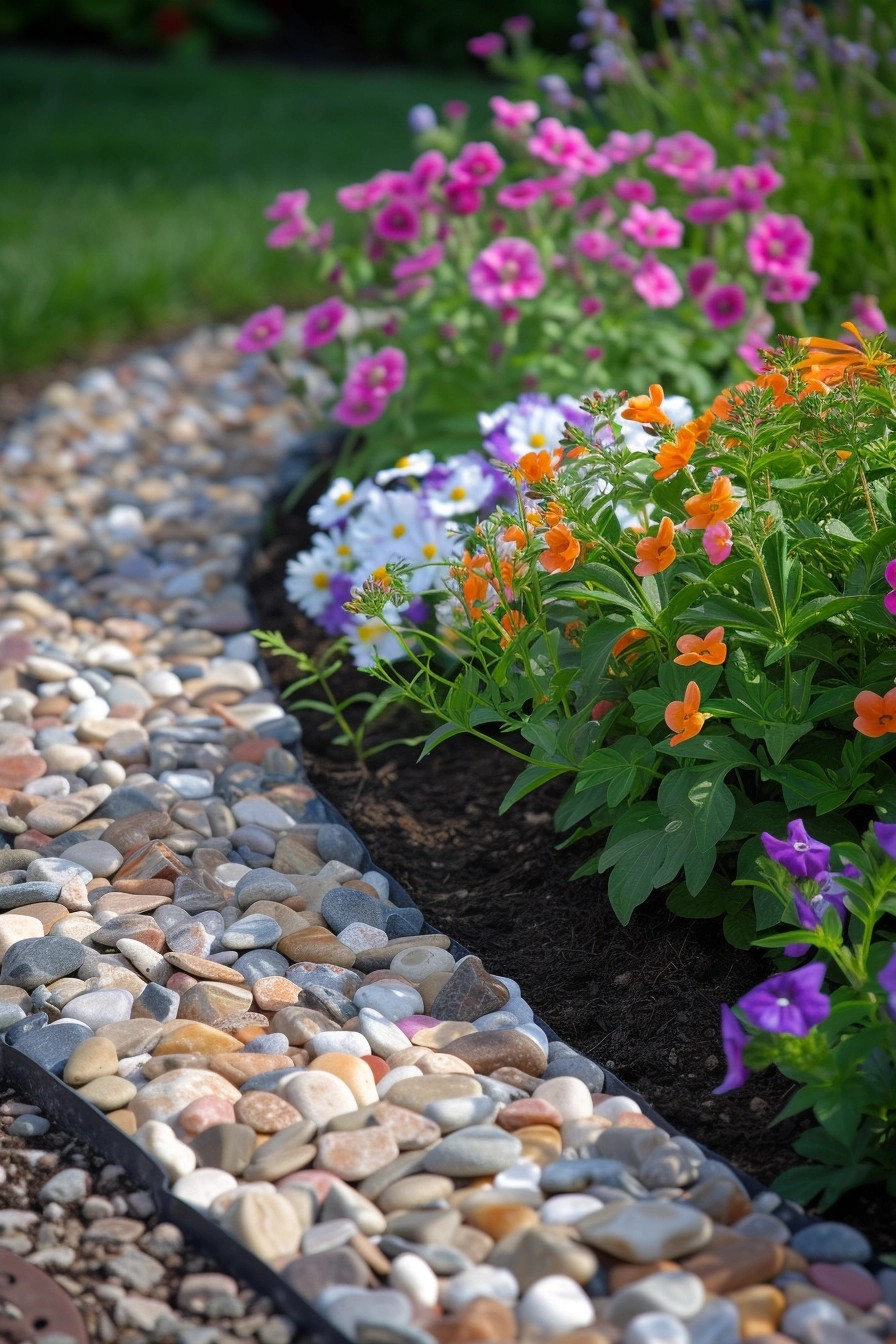 Enhance Your Garden with Pebble Flowerbed Borders