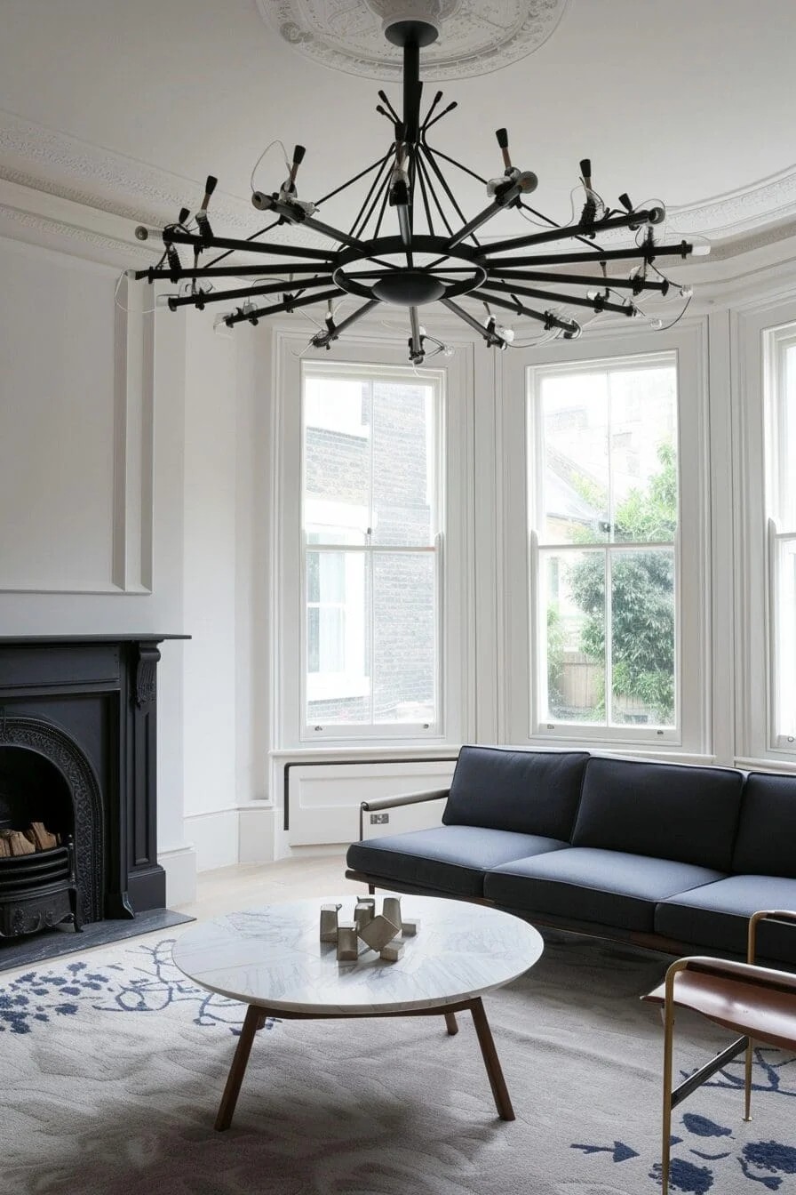 Statement Black Chandelier