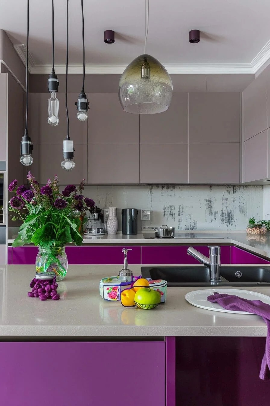 Plum Kitchen Towels