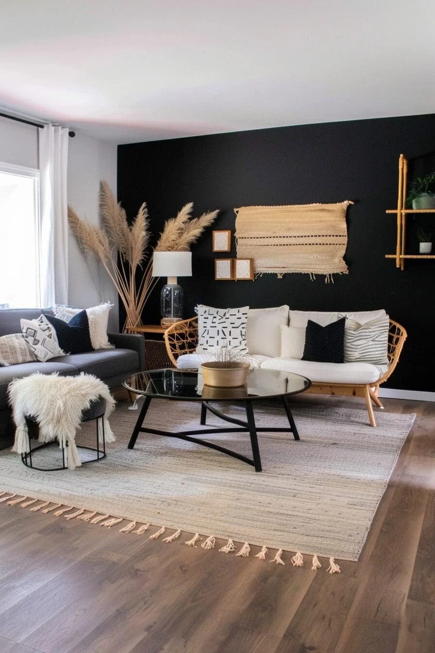 Black Accent Wall