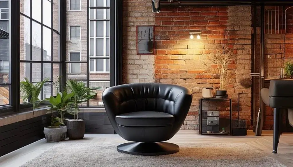 Leather Swivel Chair for Flexibility