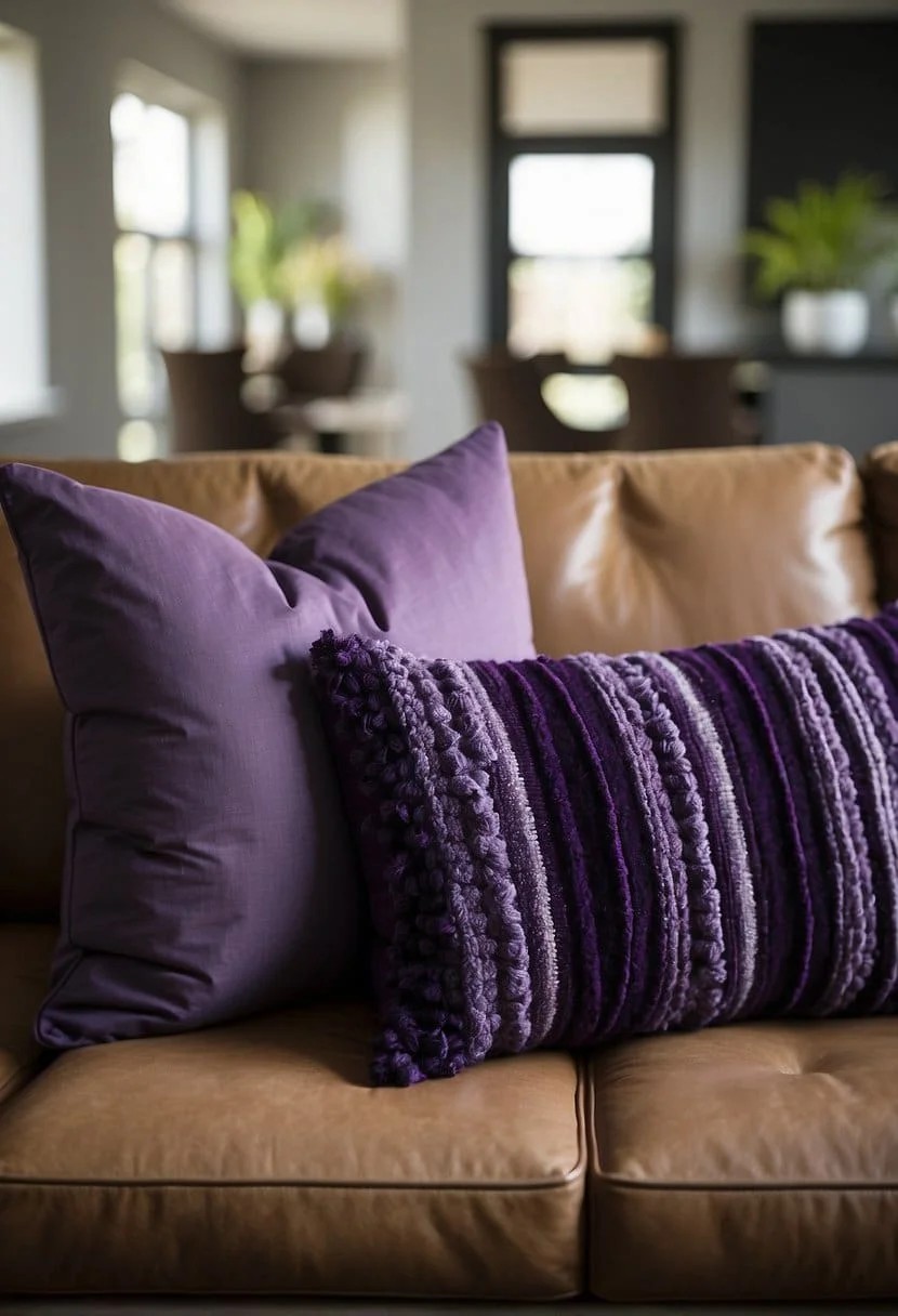 Deep Purple Accent Pillows