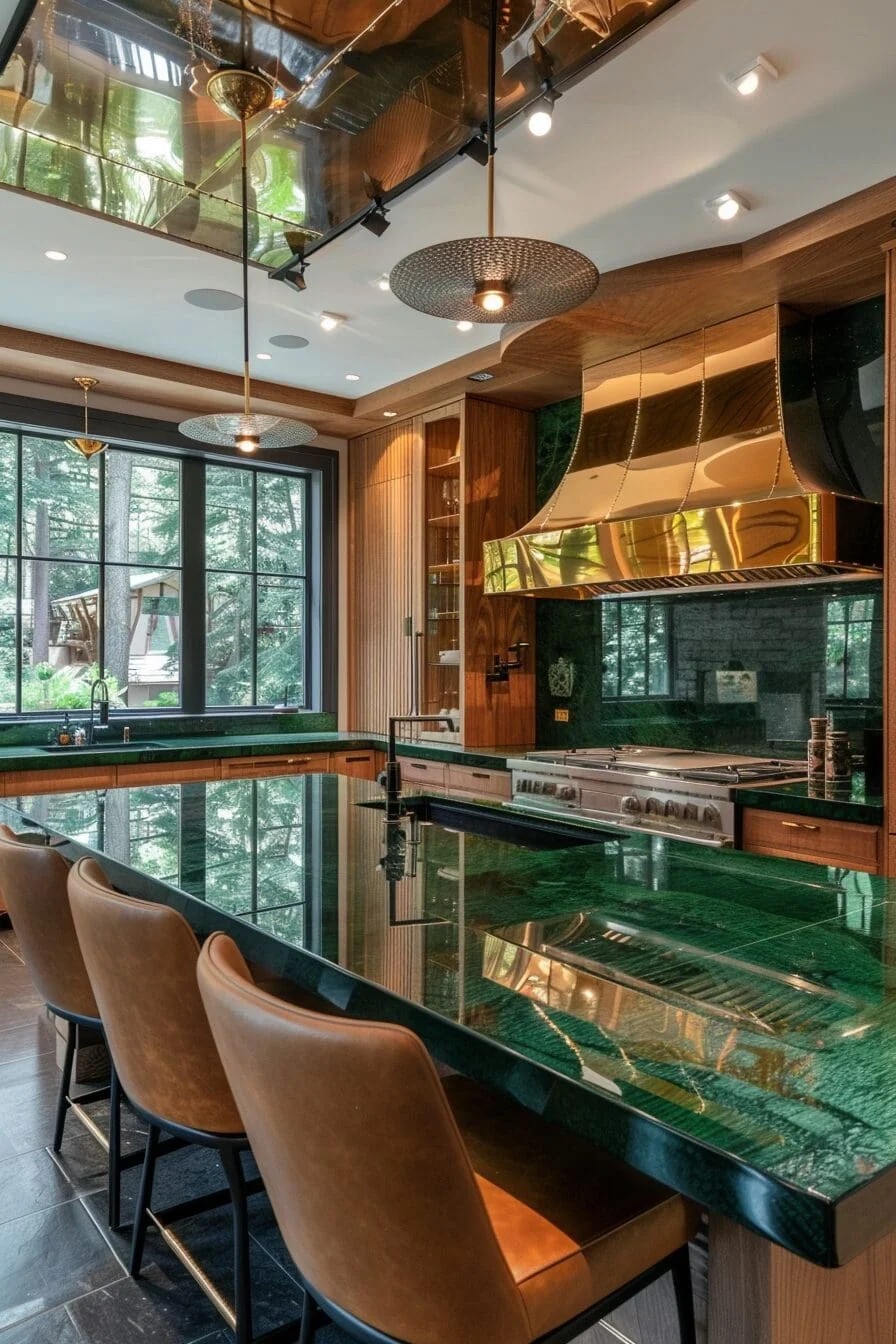 Forest Green Countertops