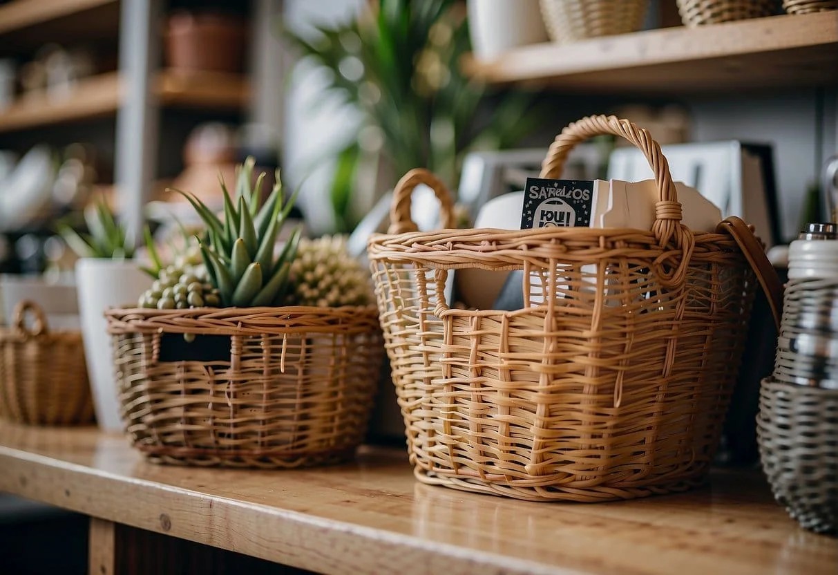 Chic Storage Solutions with Decorative Baskets