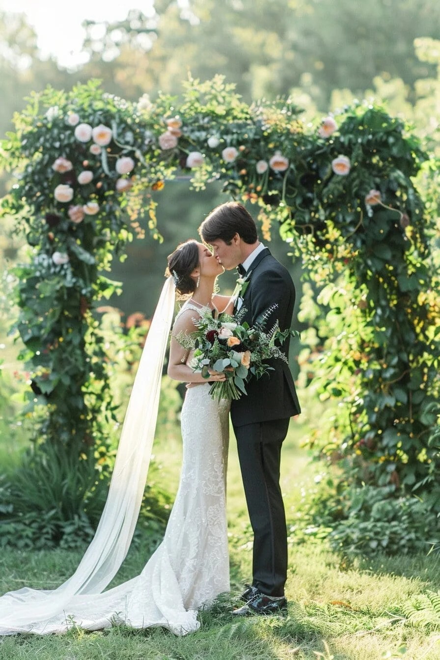 A Summer Wedding with A Lush Botanical Backdrop