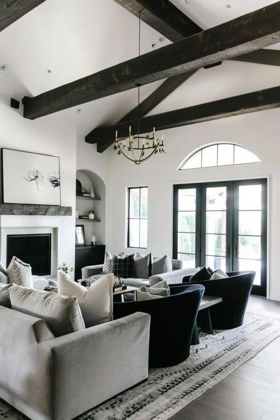 Black Ceiling Beams