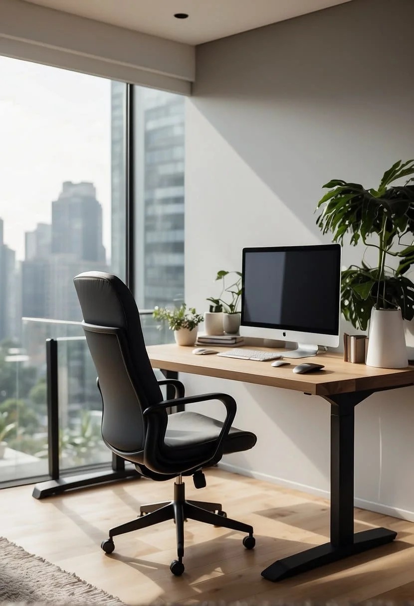 Modern Home Office With Ergonomic Chair