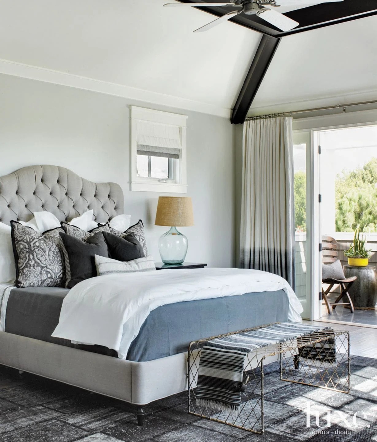 Eclectic Gray Bedroom