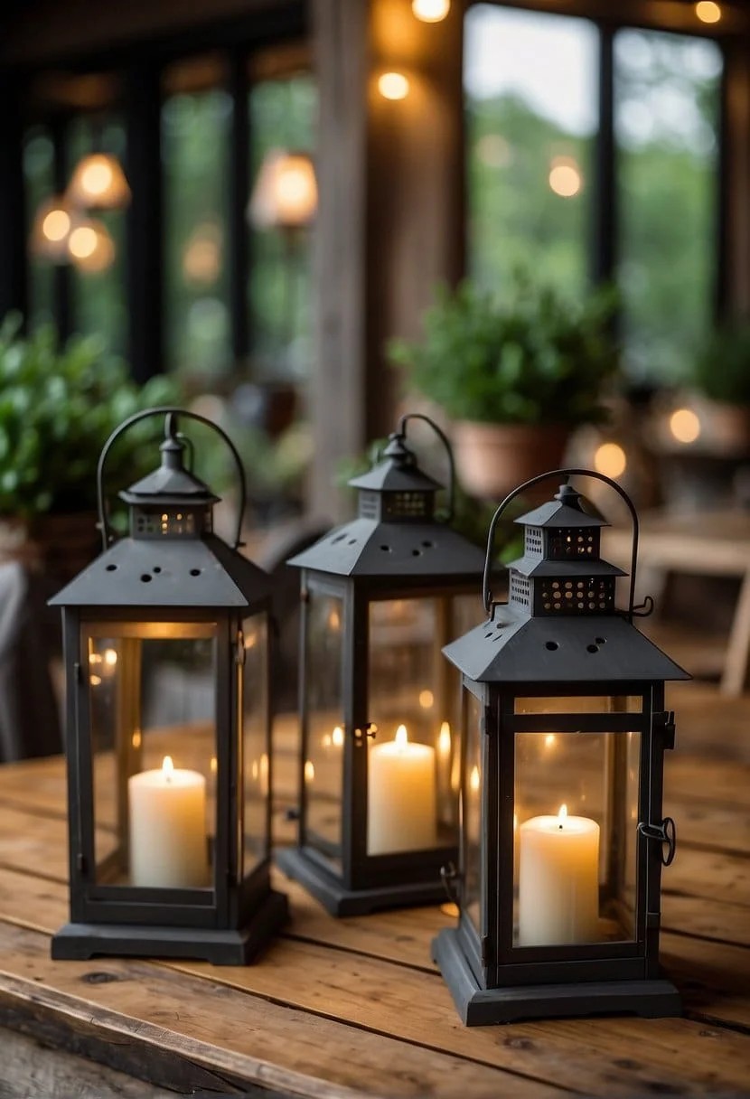 Farmhouse Chic Lantern Display