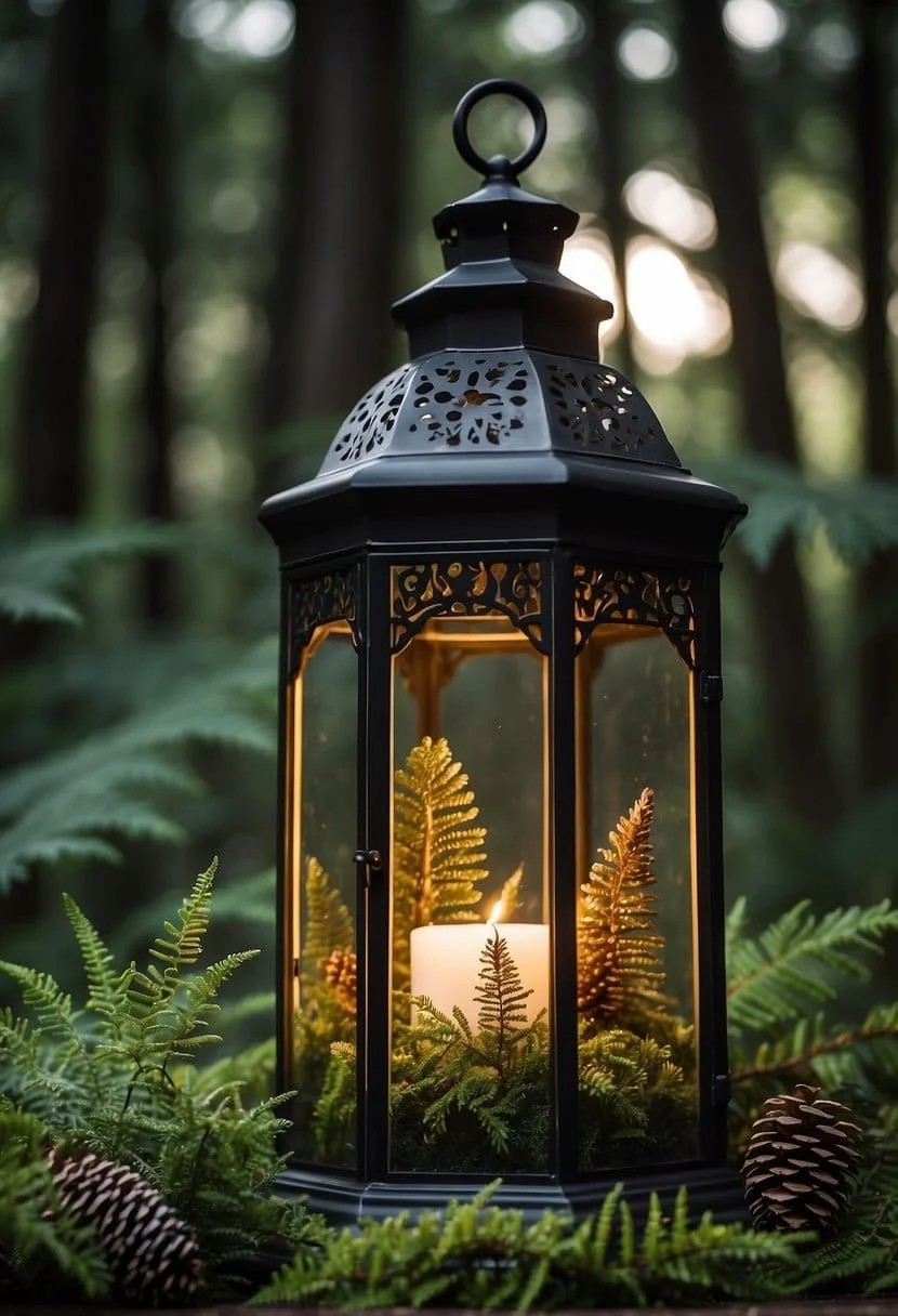 Woodland Themed Lantern Decor