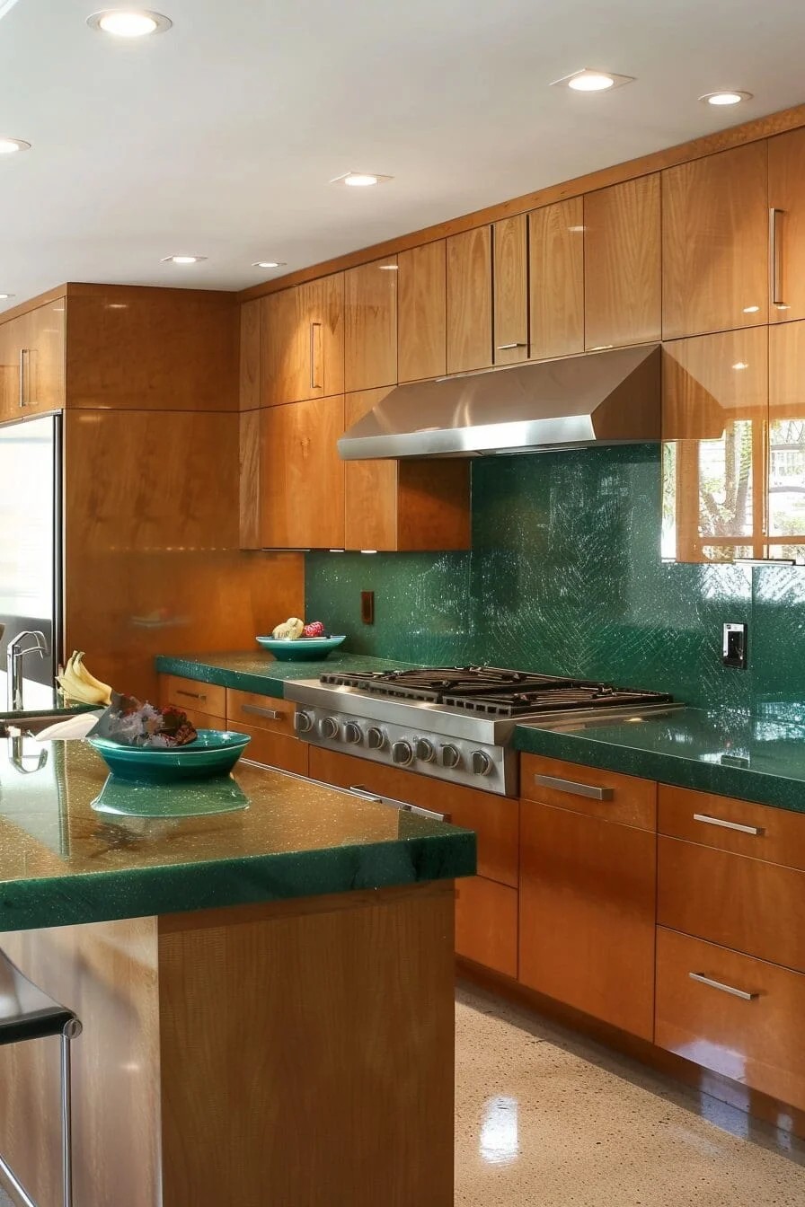 Forest Green Countertops