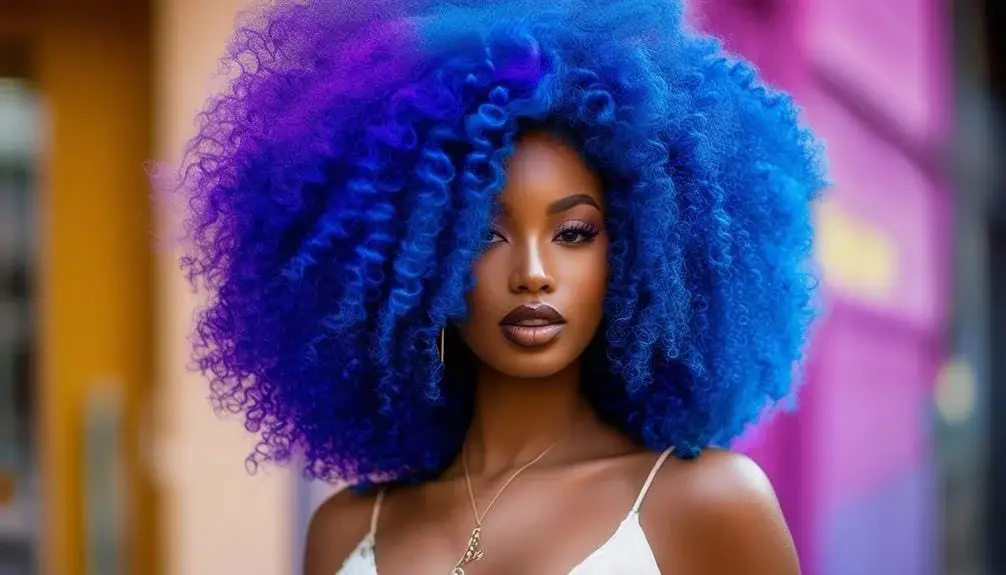 Bold Colored Wig with Curls