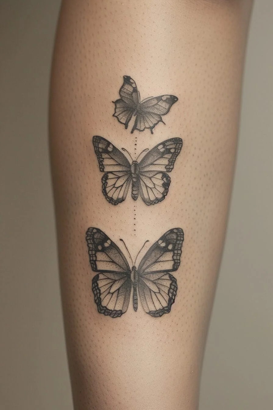 Triple Butterfly: Represents the three aspects of the self: body, mind, and spirit