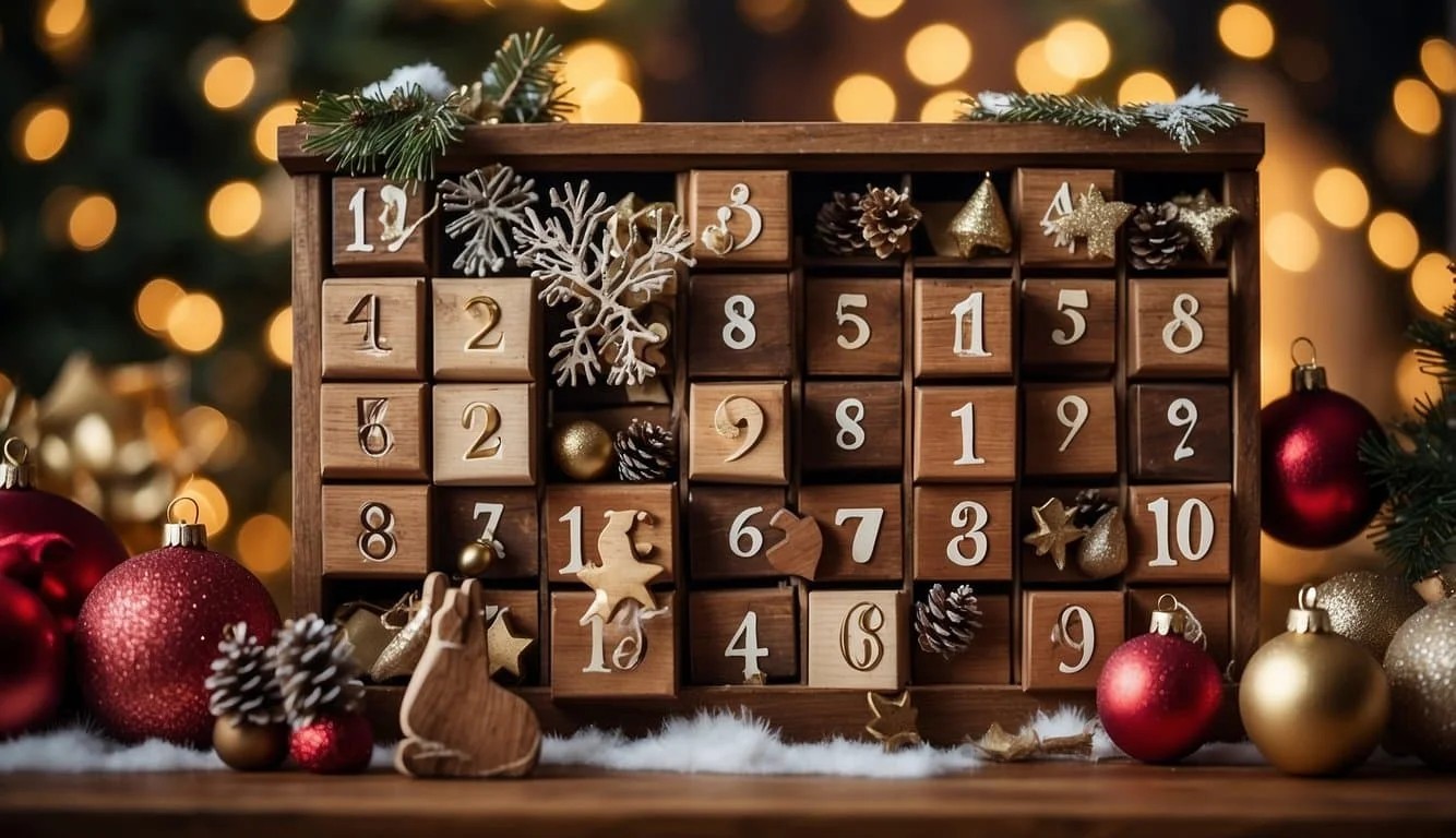 Rustic Wooden Advent Calendars