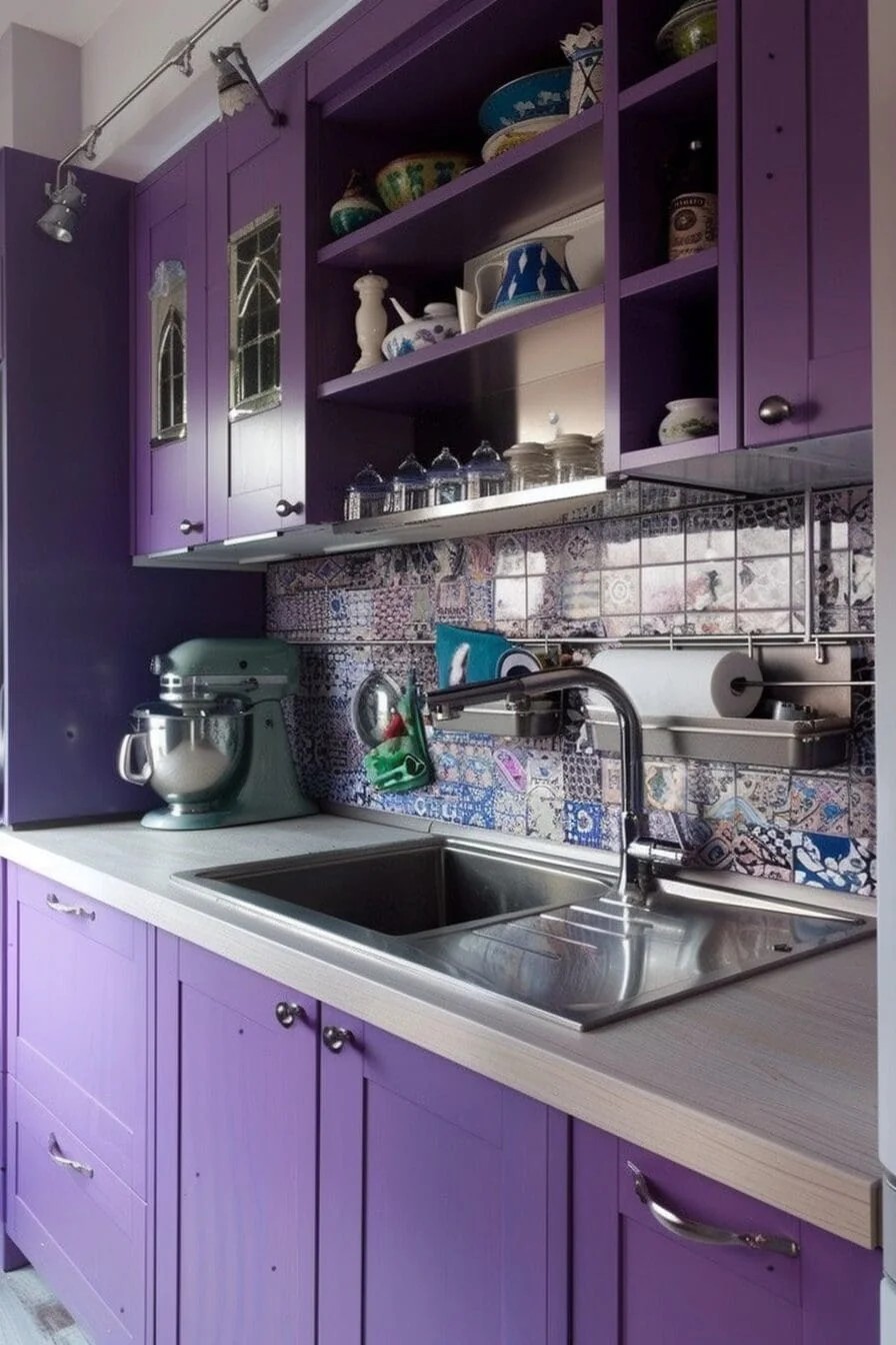 Violet Backsplash