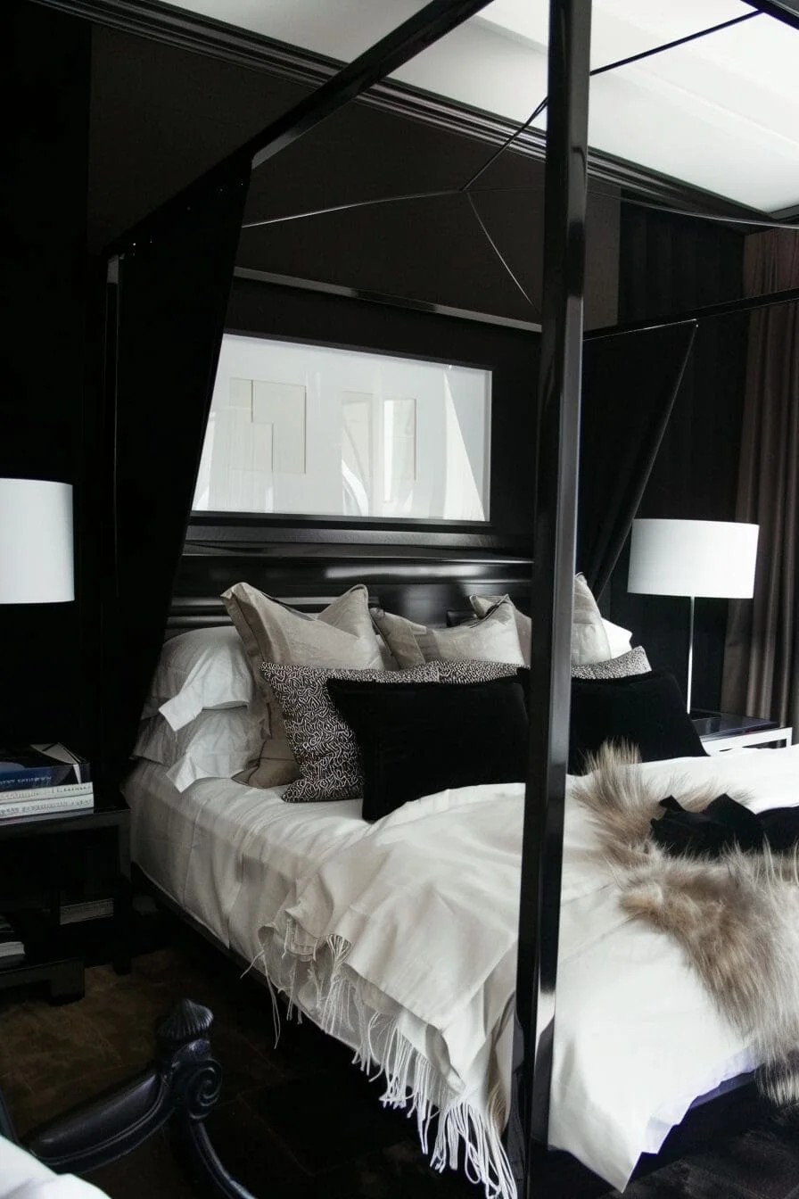 Black Canopy Bed