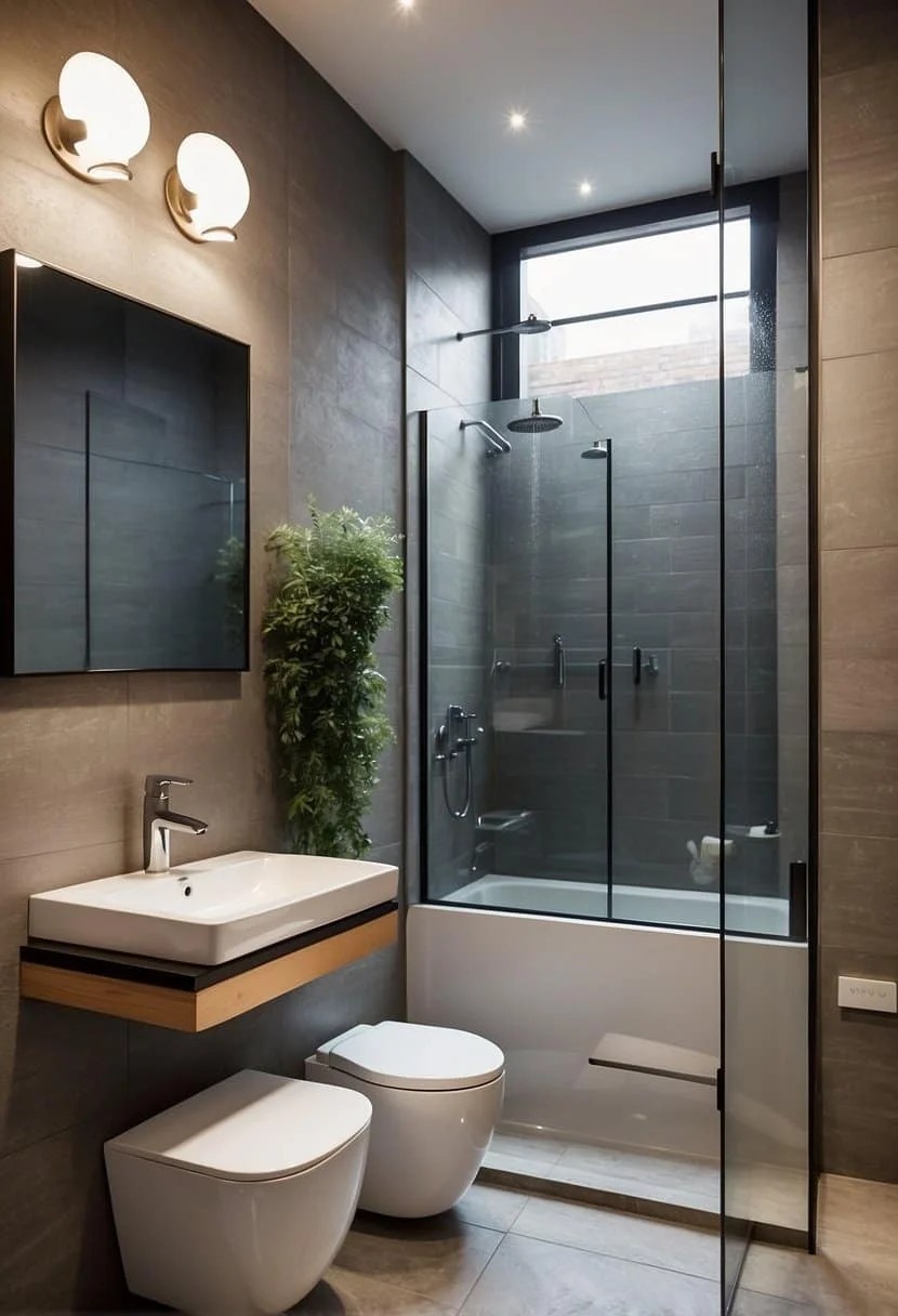 Optimize Your Small Bathroom Shower with a High Shelf for Extra Storage