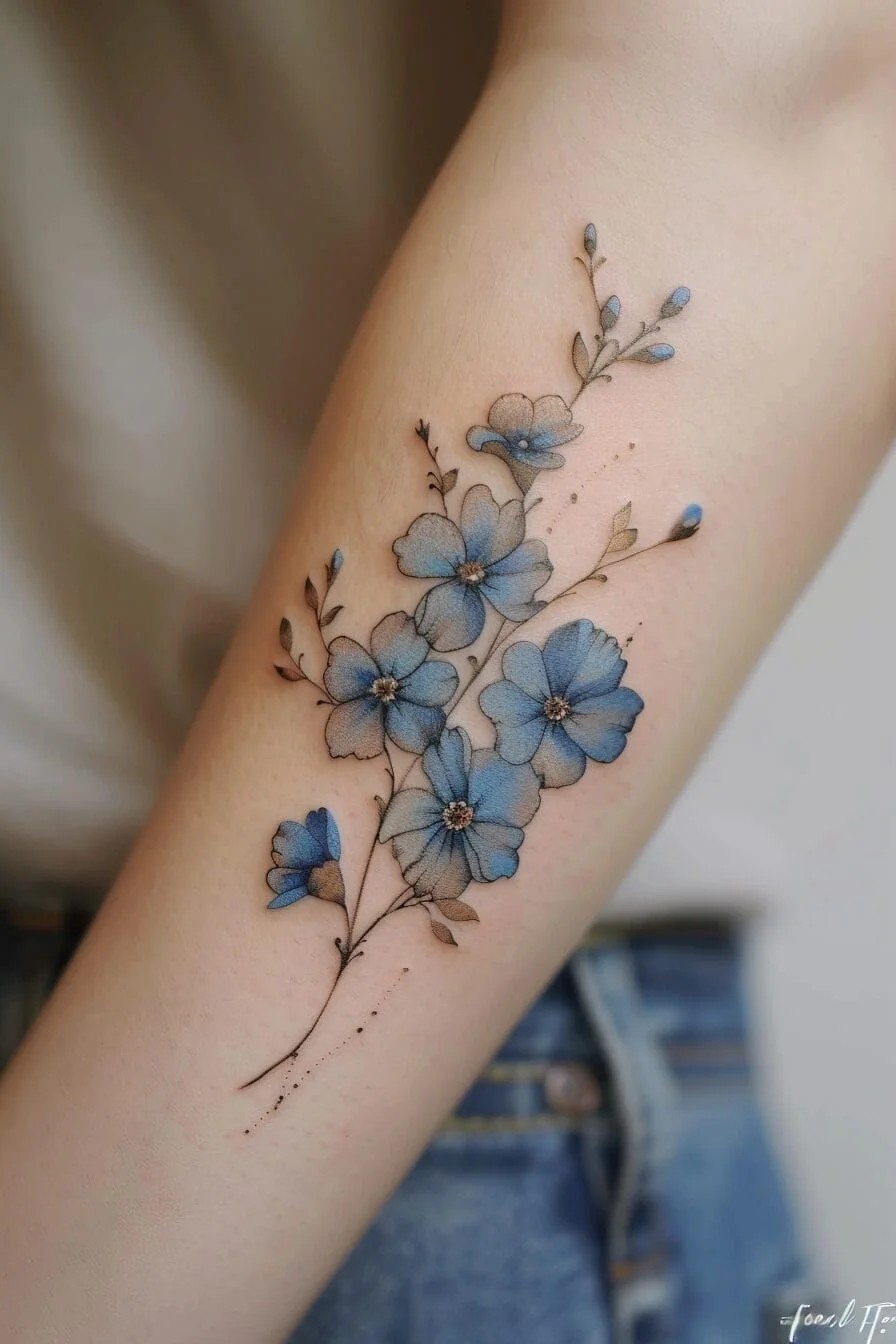 Forget-Me-Not Tattoo