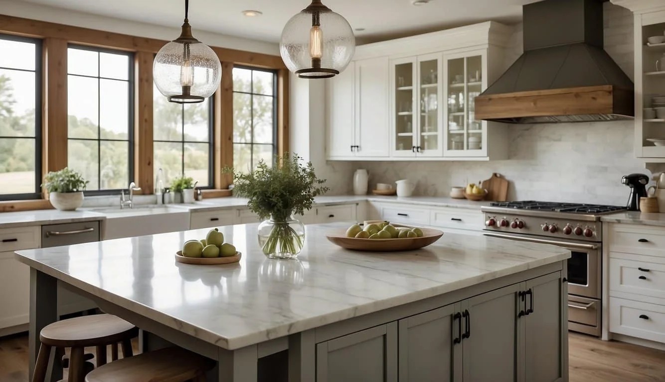 Chic Farmhouse Kitchen Islands