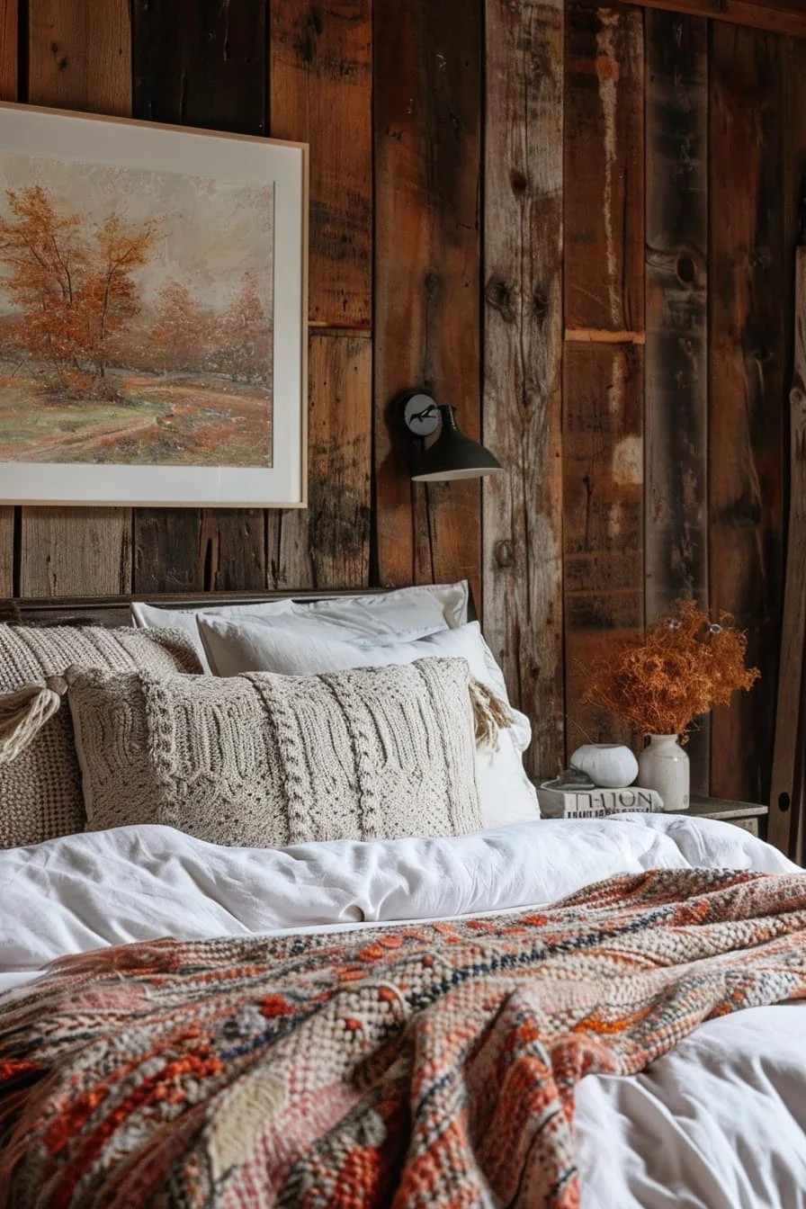 Rustic Fall Bedroom Wall Art