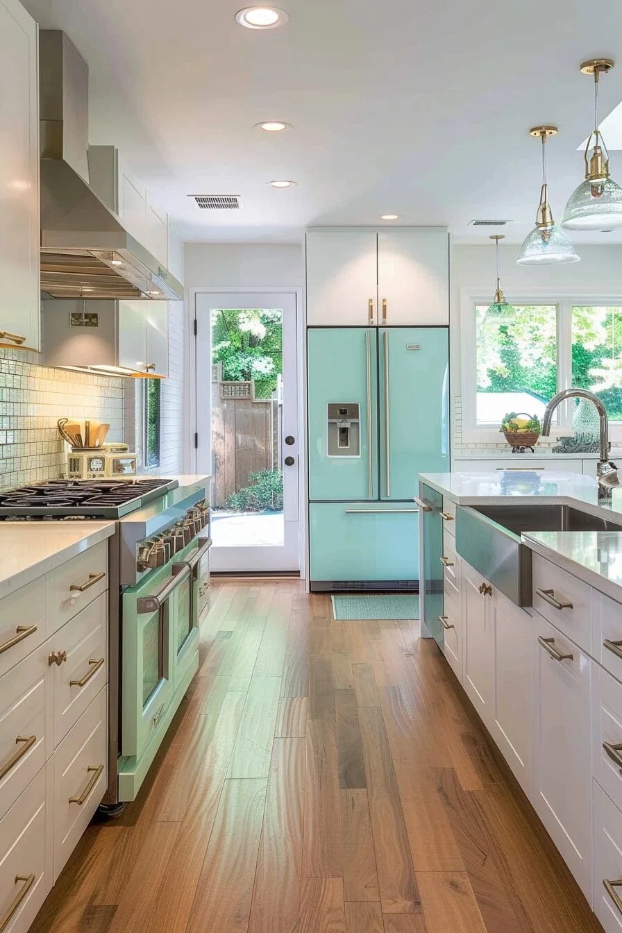 Mint Green Appliances