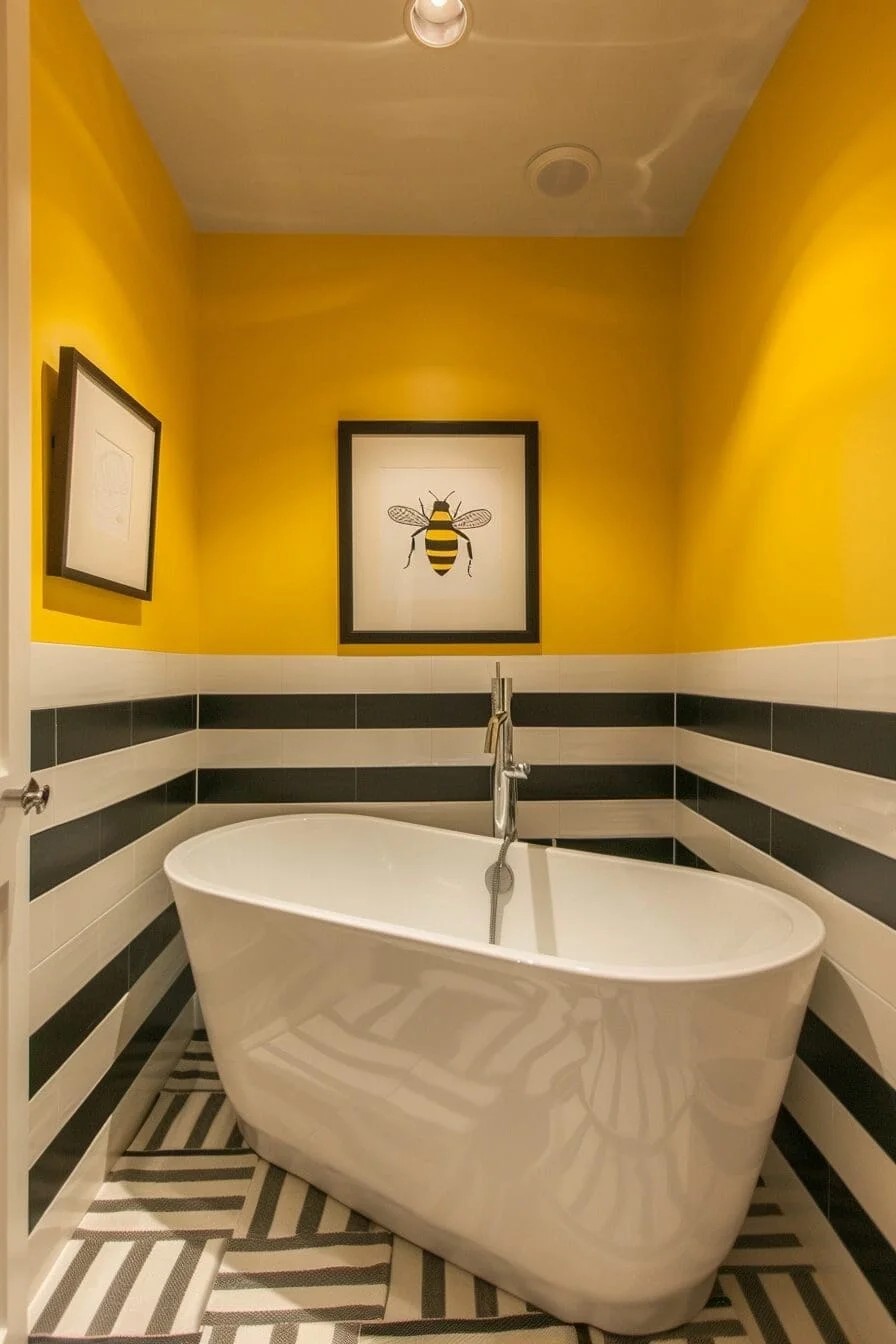 Bumblebee Stripes on Walls