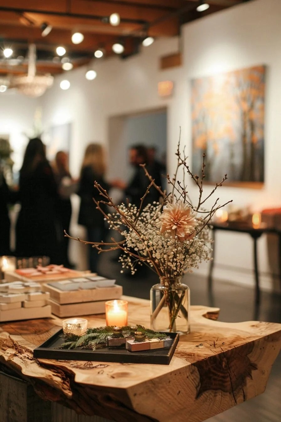 A Small Wedding at A Local Art Gallery