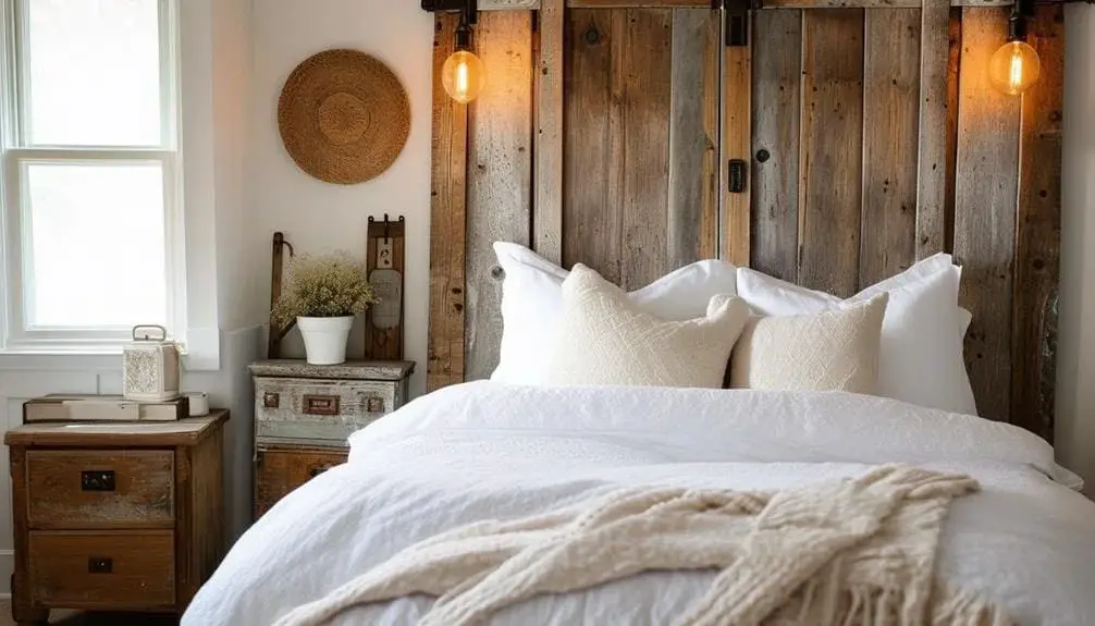 Rustic Barn Door Headboard