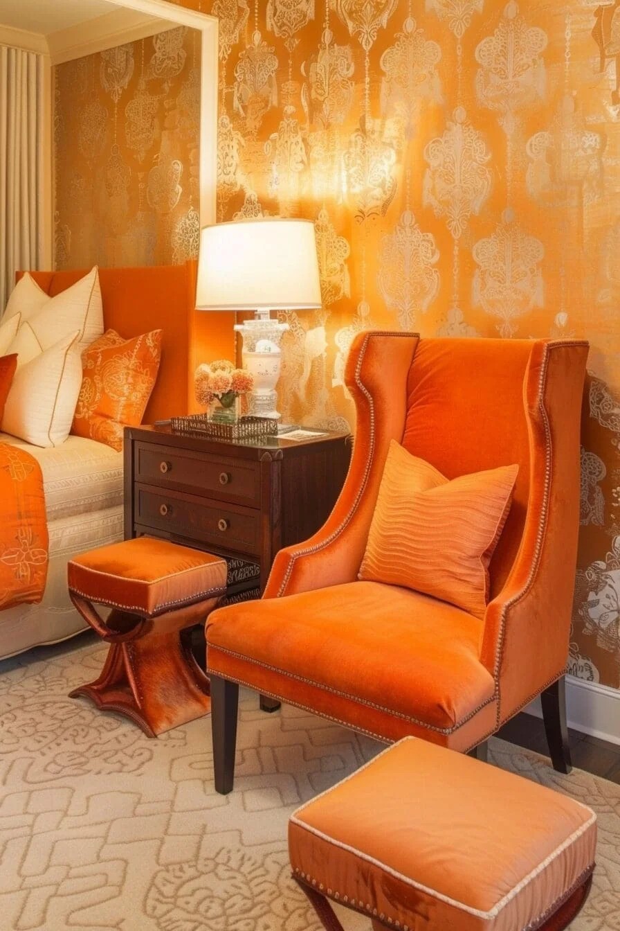 Orange Accent Chairs