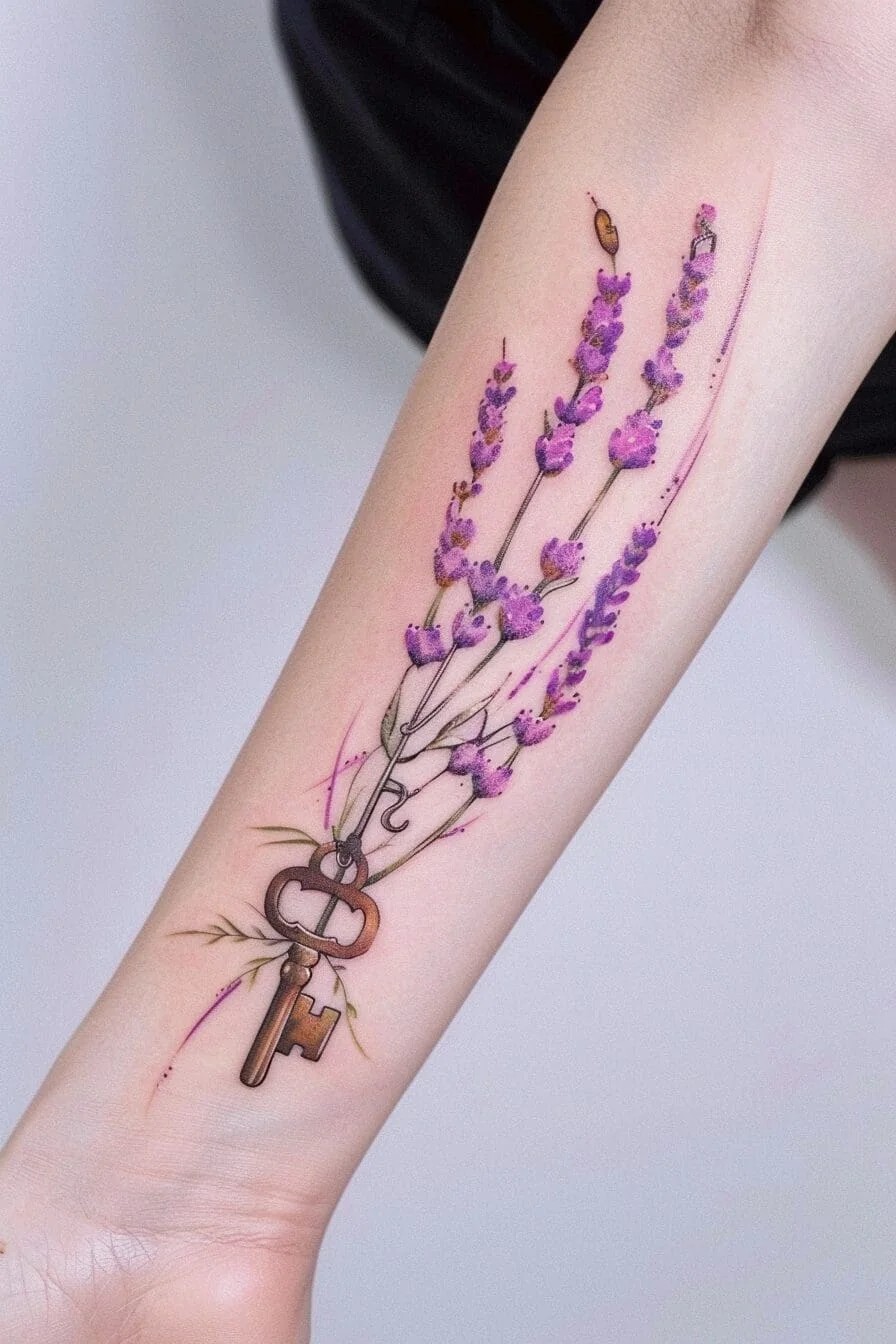 Lavender with a Key or Lock