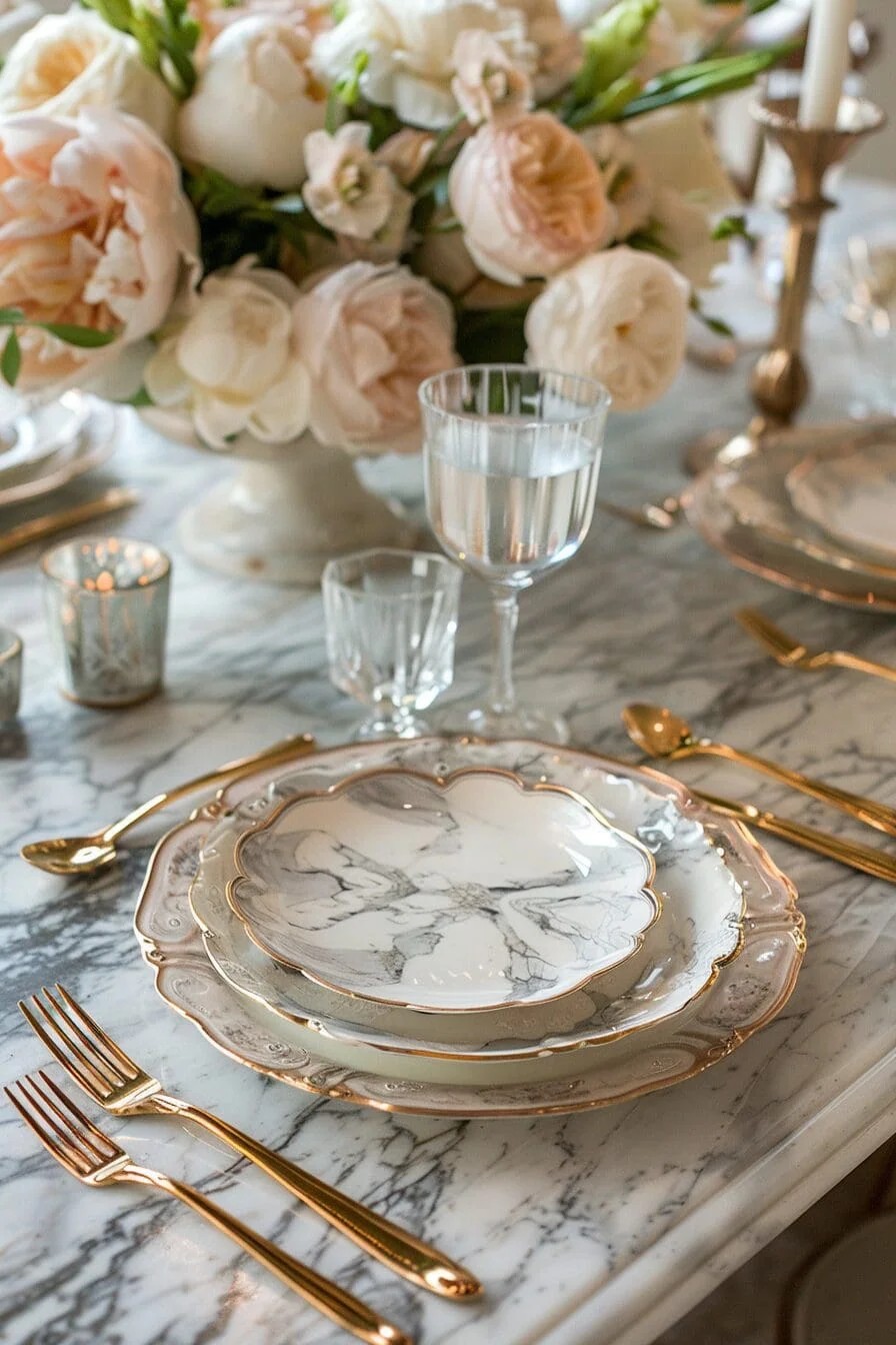 Marble Place Settings