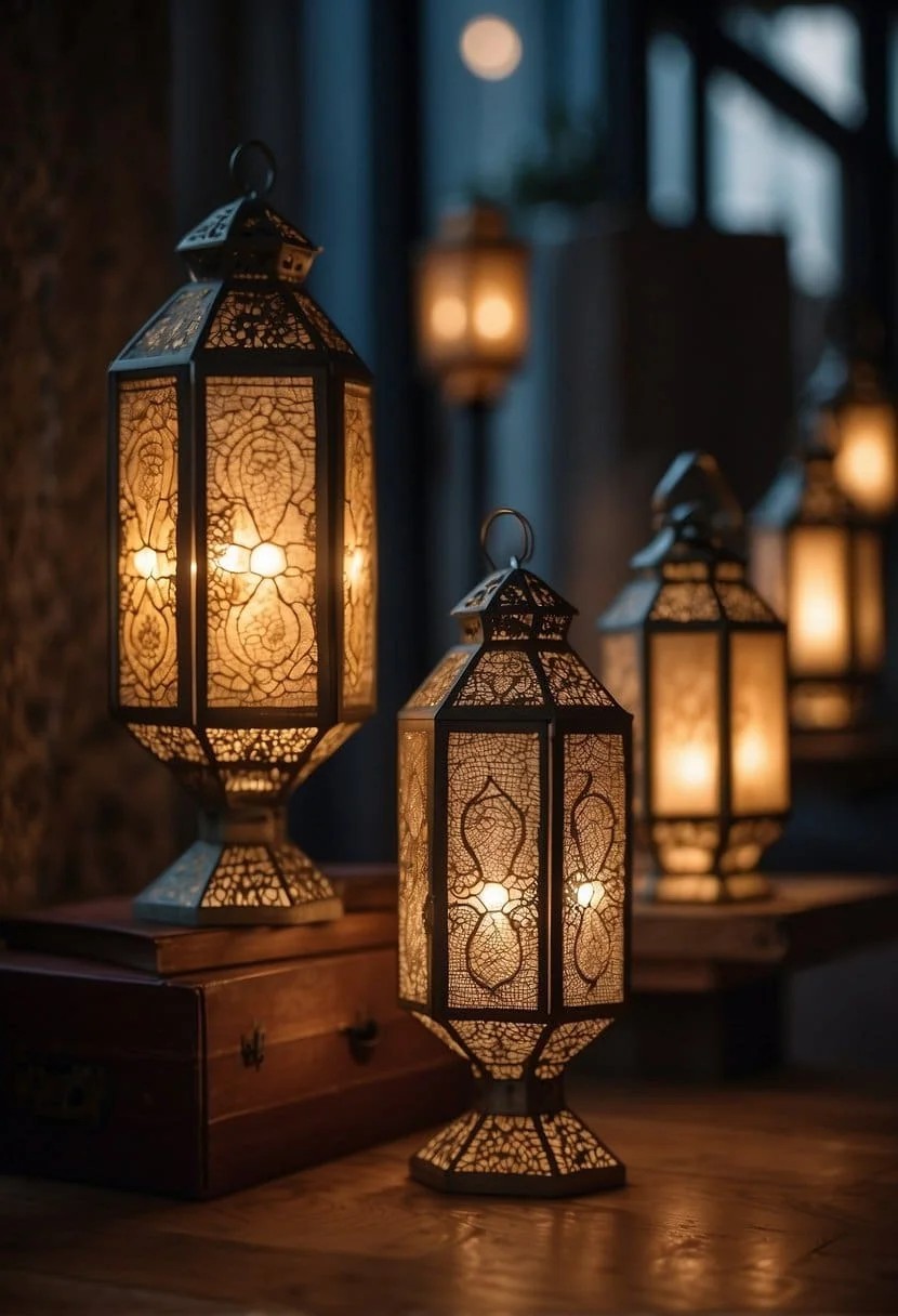 Oversized Lanterns as Floor Lamps