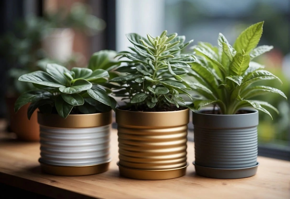 Stylish Planters from Upcycled Containers