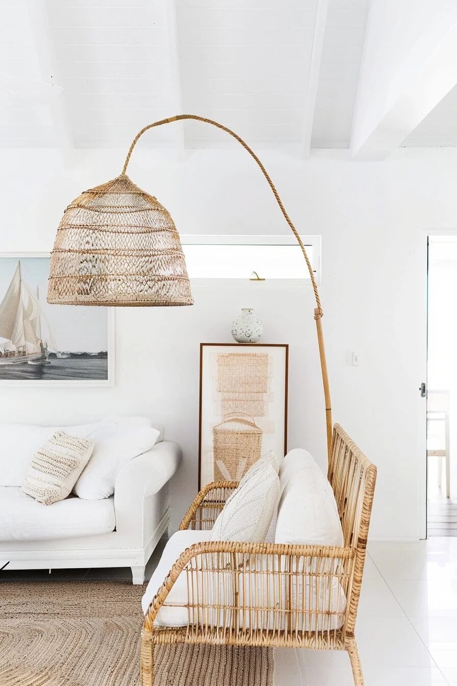 Rattan Floor Lamp