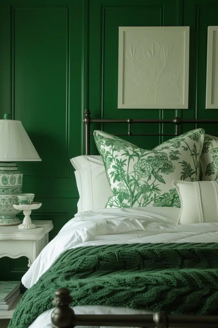 Blend Green with Metallic Accents