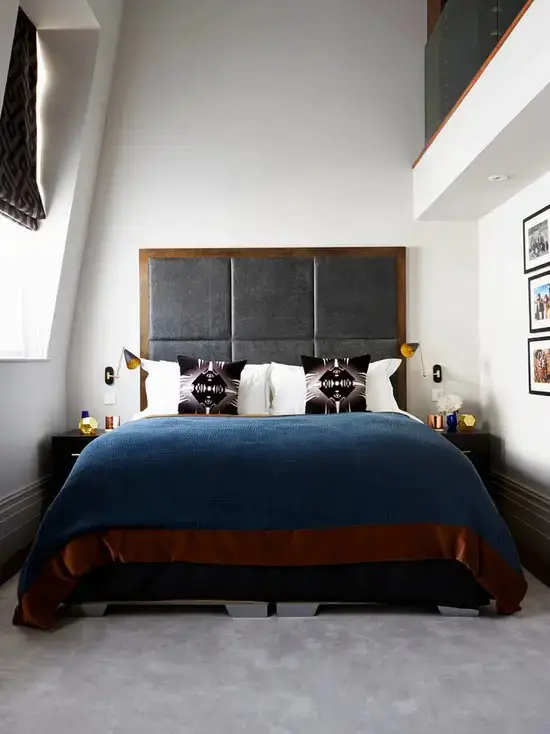 Add impact with a statement headboard