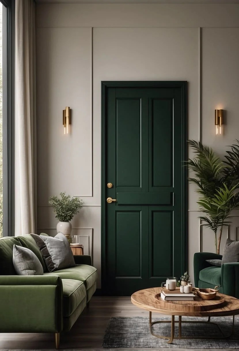 Forest Green Interior Doors