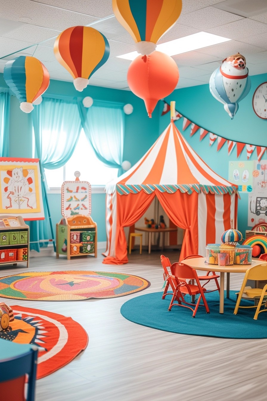 Circus-Themed Elementary Classroom