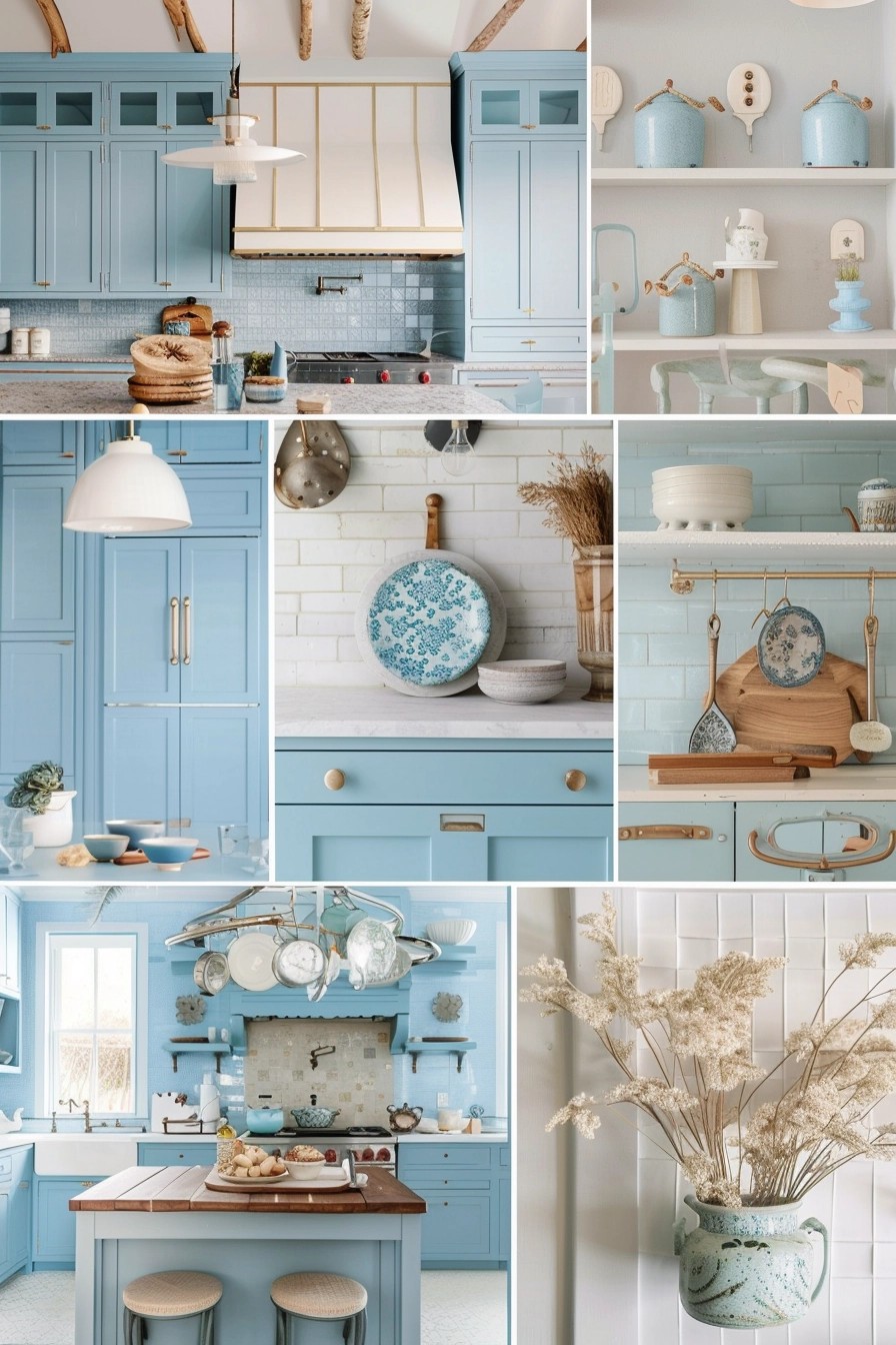 17 Blue Kitchen Ideas Thatll Make You Say Goodbye, White!