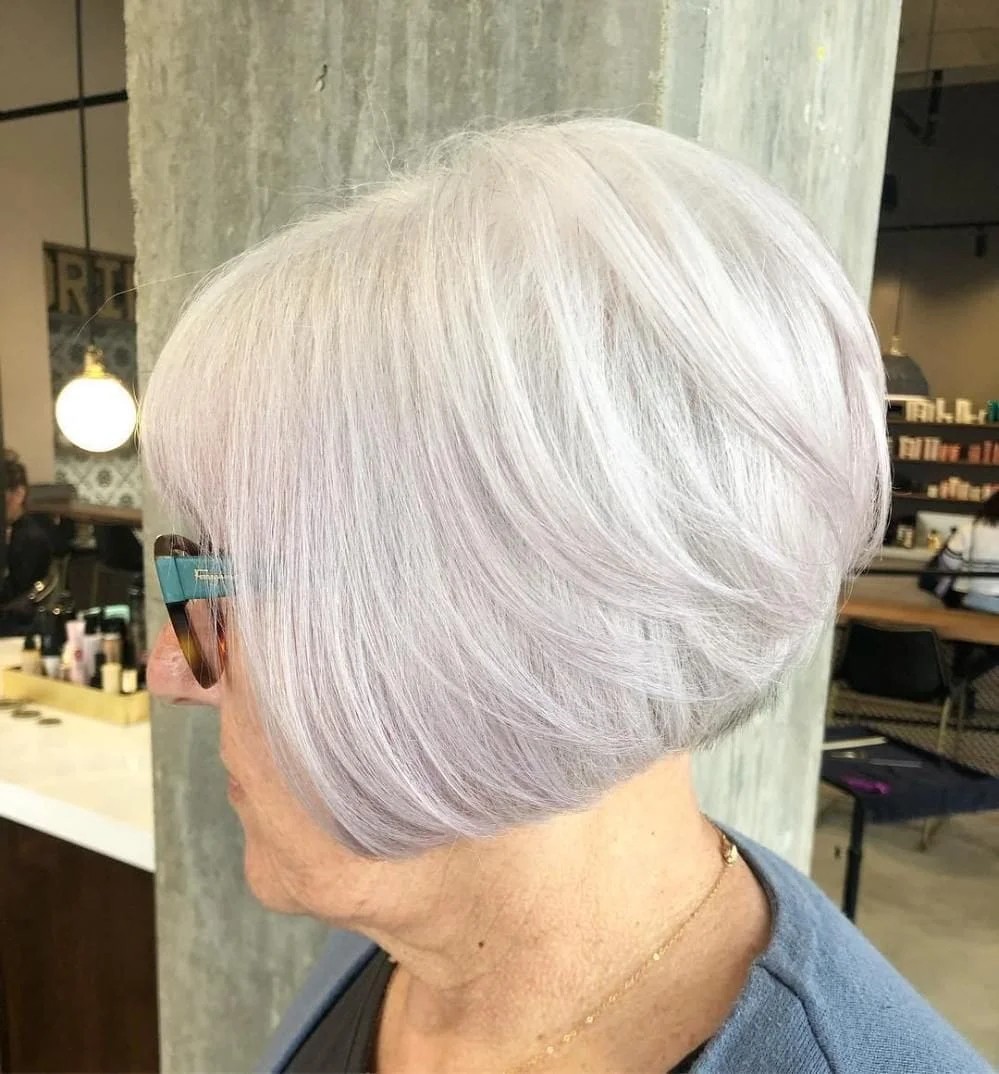 Charming Haircut for Fine Hair Over 70