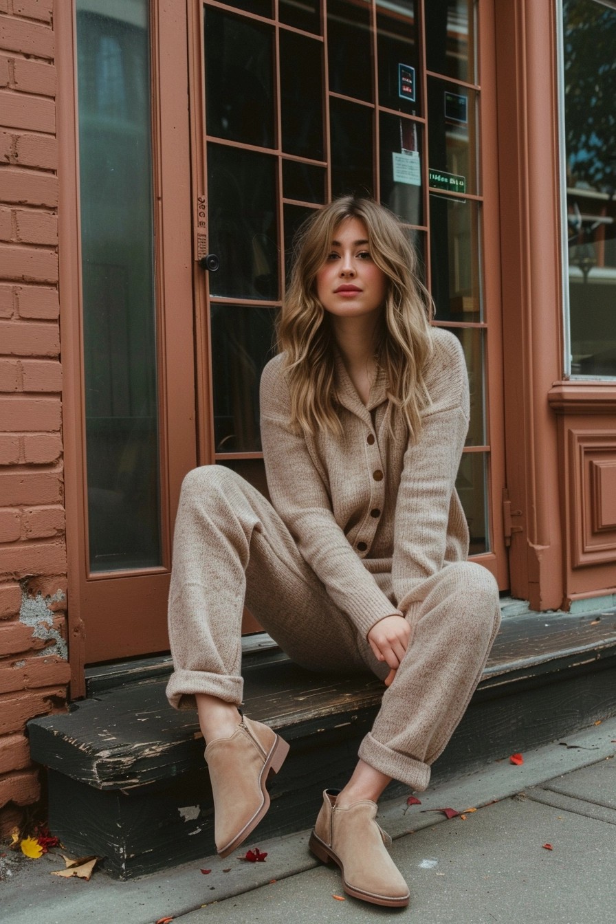 Cozy Knit Jumpsuit