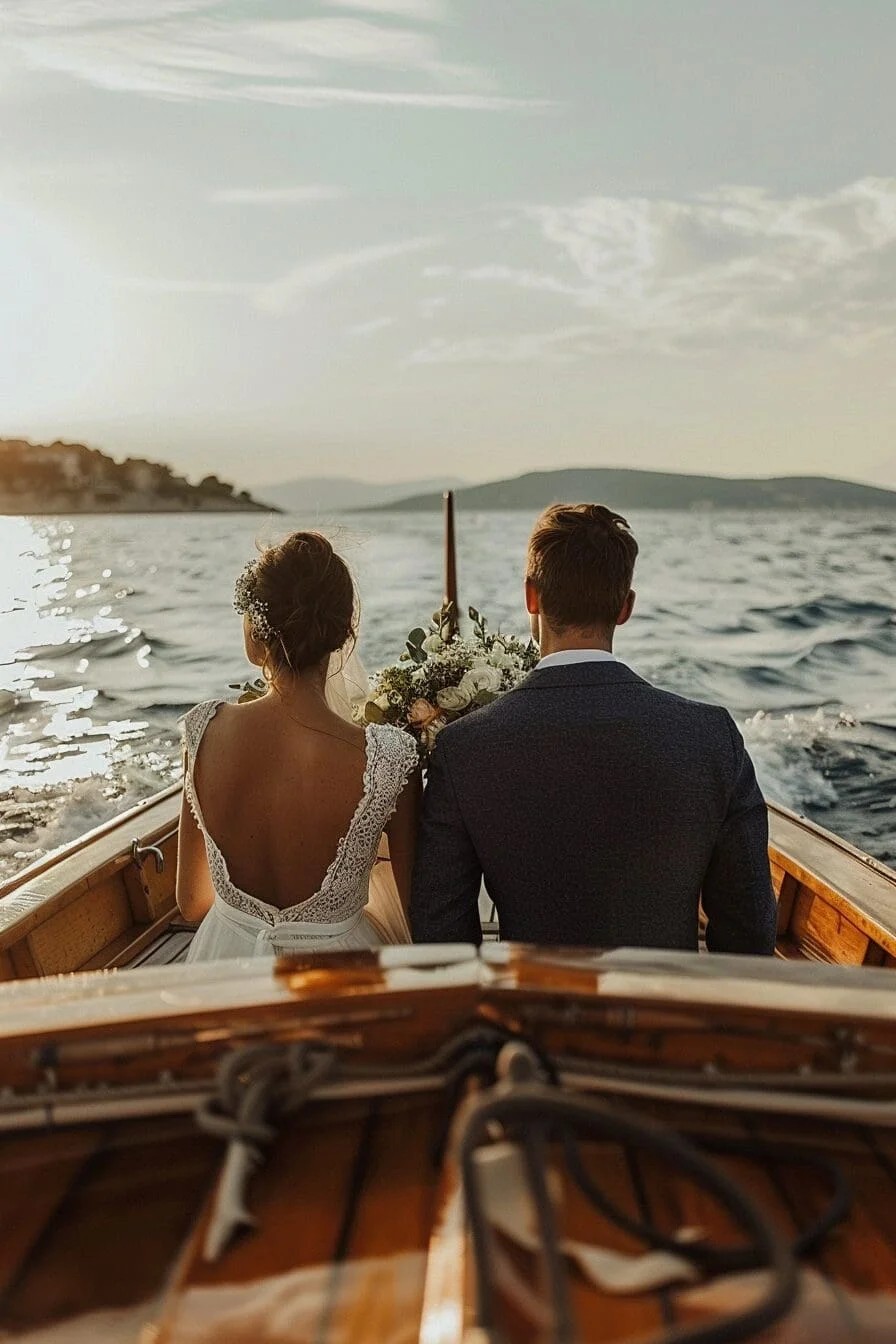 A Small Wedding on A Vintage Boat