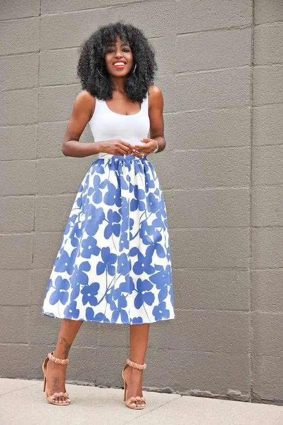 Tank Top + Midi Skirt