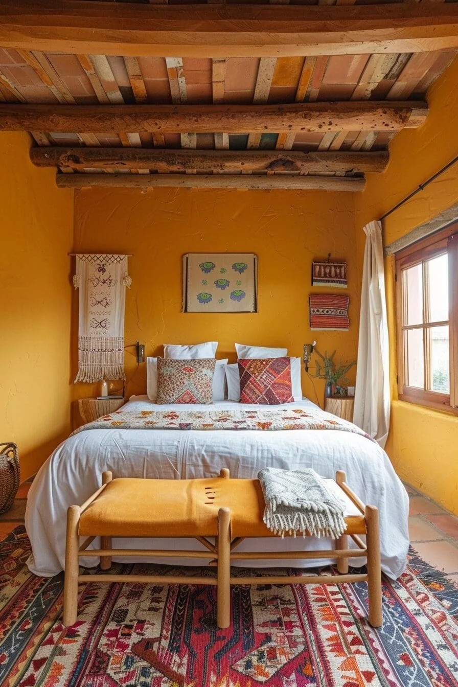 Southwestern Yellow with Terracotta Accents