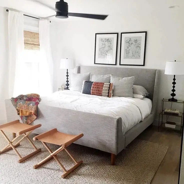 Light and Airy Gray Bedroom