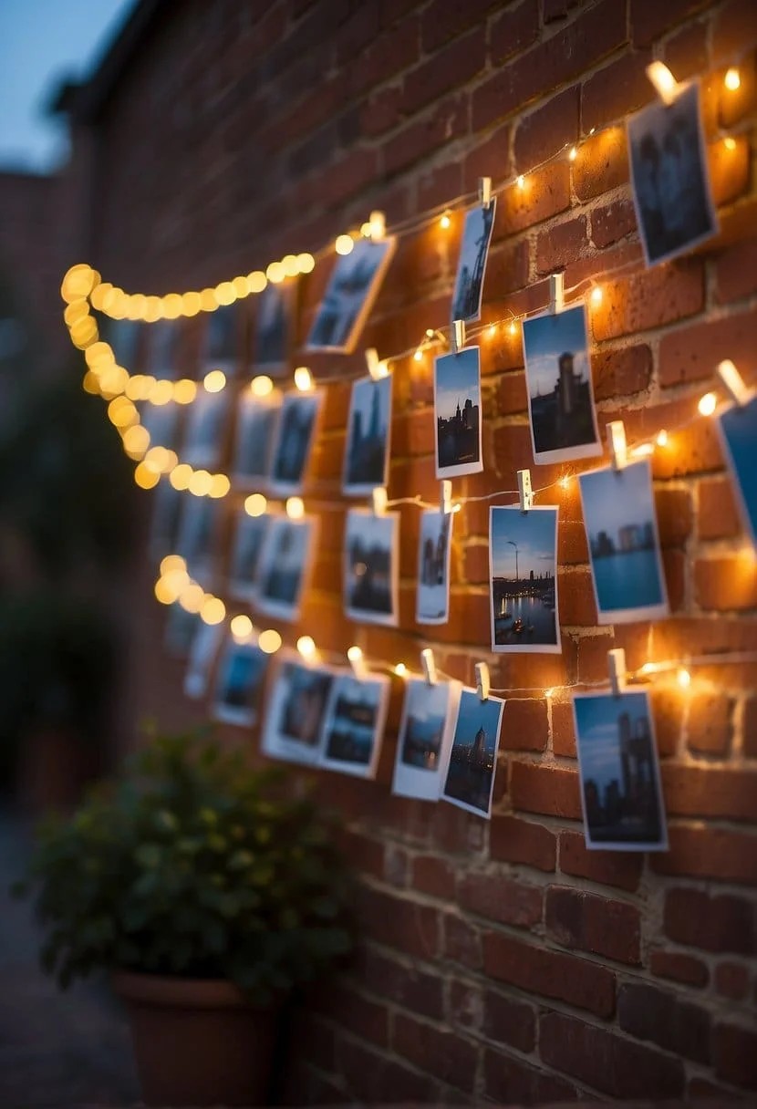 Display Photos on A Clothesline