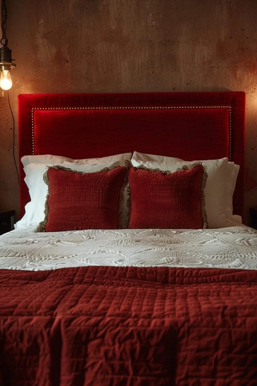 Brick Red Headboard