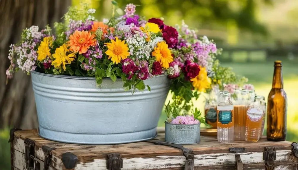 Vintage Tubs & Trunks Repurposed